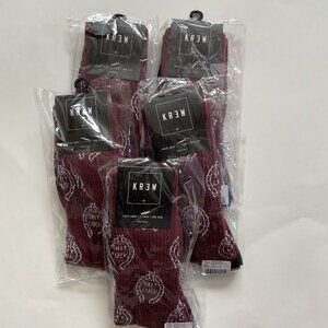 KREW Men’s Lot Of 5 Pair Of Sockets One Style One Color One Size